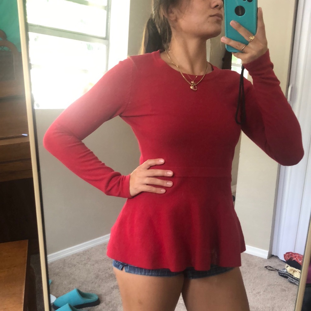 Long sleeve Peplum shirt